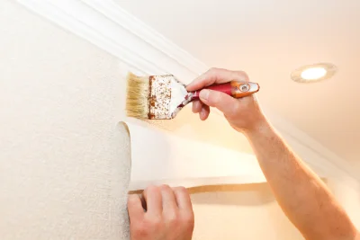 Pose de papier peint à Touchay — revêtements muraux et toiles de verre